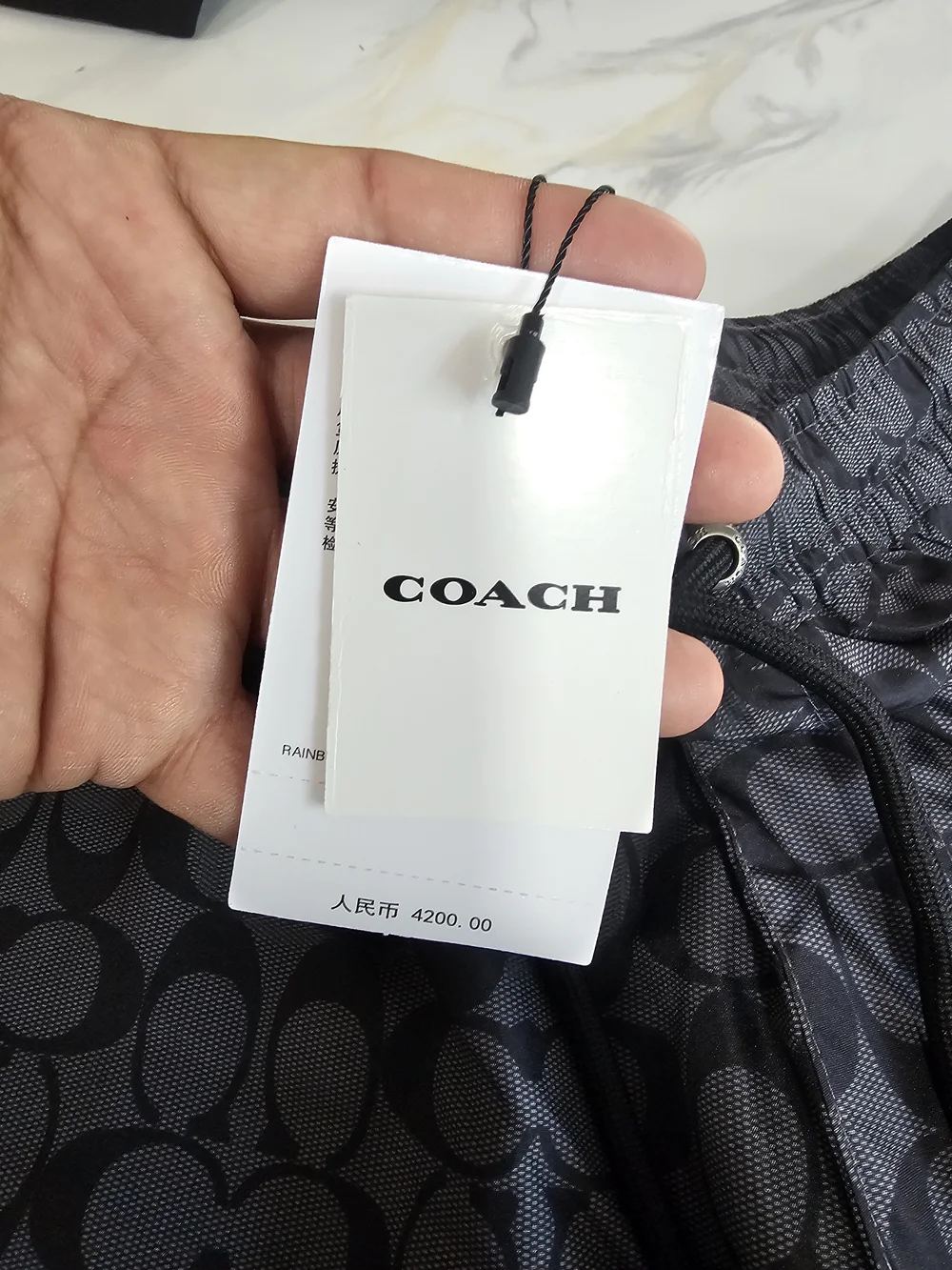 Coach Black Signature Swim Trunks - Picture 6 of 9